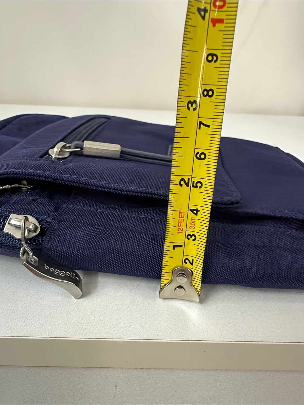 Baggallini Bag Crossbody Blue Purse RFID Nylon Polyester Zippered Pockets - Picture 9 of 10